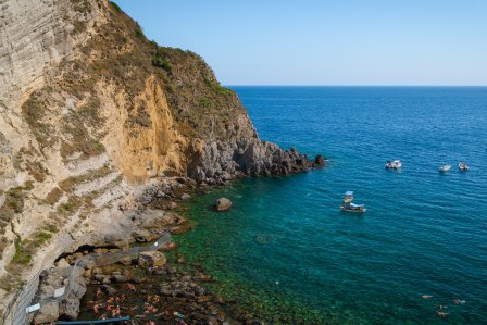 Sorgeto Bay in Forio on the island of Ischia