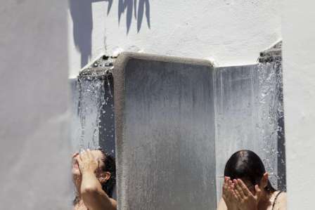 le docce di nitrodi, acqua che cura la pelle, a barano sull'isola d'ischia