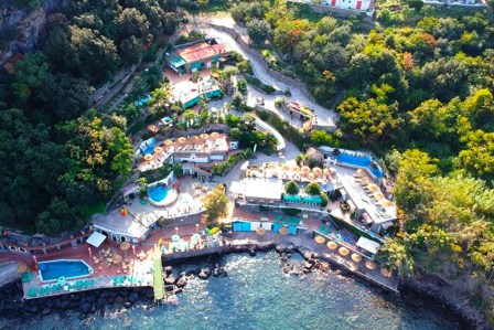 il parco termale o'vagnitiell a Casamicciola Terme isola d'ischia